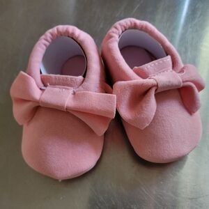 Pink Baby Bow Shoes